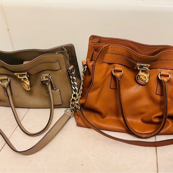 Michael Kors Handbags - Michael Kors Tan and Brown Crossbody Bags